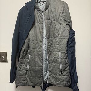 The North Face Women’s XL Quilted Insulated Jacket + Raincoat